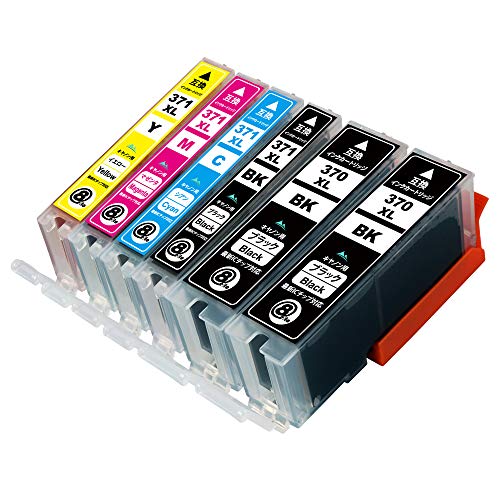 Canon 371XL+370XL　6色 Amazon.co.jp: BCI-371XL+370XL/6MP 【 顔料 6色パック 大容量
